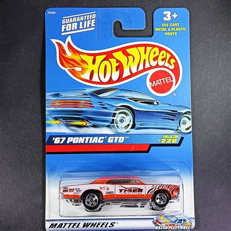 Hot Wheels Pontiac Gto Mattel Wheels Collectible Model Car Miniature Gift Item For Car