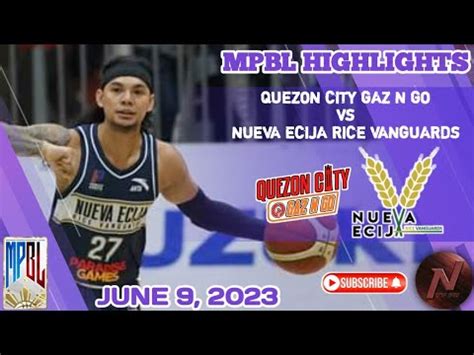 Mpbl Highlights Quezon City Gaz N Go Vs Nueva Ecija Rice Vanguards