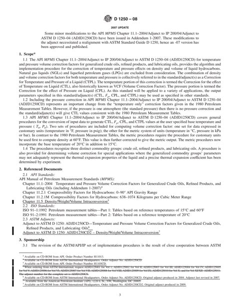 Astm D1250 08 Standard Guide For Use Of The Petroleum Measurement Tables