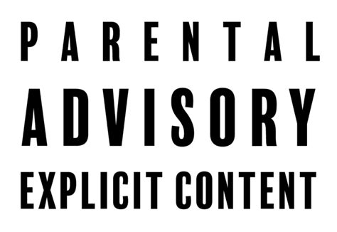 Parental Advisory Font