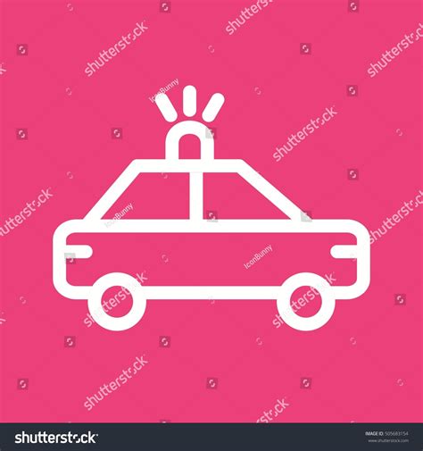 Police Car Stock Vector Royalty Free 505683154 Shutterstock