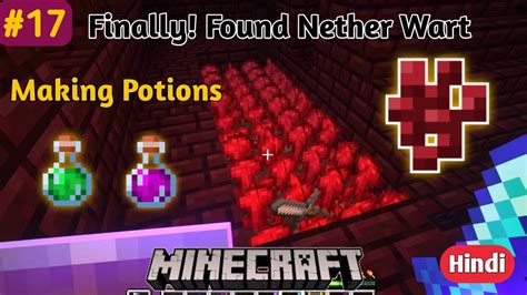 17 Finally I Found Nether Wart 🔥 Making Every Useful Potions In Minecraft Survival Gameplay