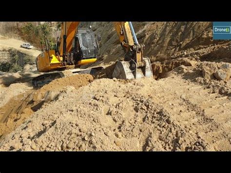 Paving Its Own Way JCB Excavator Climbing Hill For Hill Cutting YouTube