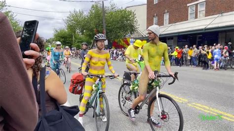 2022 Fremont Solstice Parade Naked Cyclists Seattle Washington Youtube