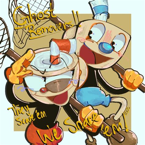 Cuphead On Tumblr Ghost Removersss Cuphead And Mugman Come On