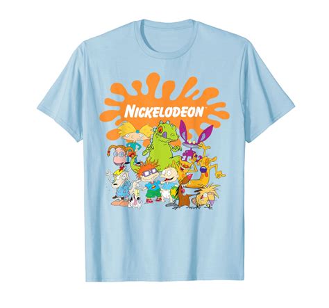 Nickelodeon Logo Characters Group Shot Graphic T-Shirt-ANZ – Anztshirt