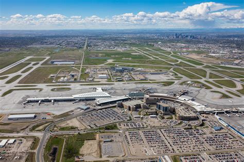 Aerial Photo Calgary International Airport Yyc