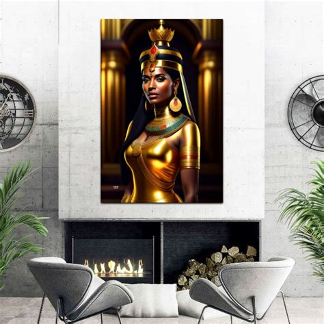 Queen Cleopatra Canvas Painting 10, Ancient Egypt Collectible, Egyptian ...