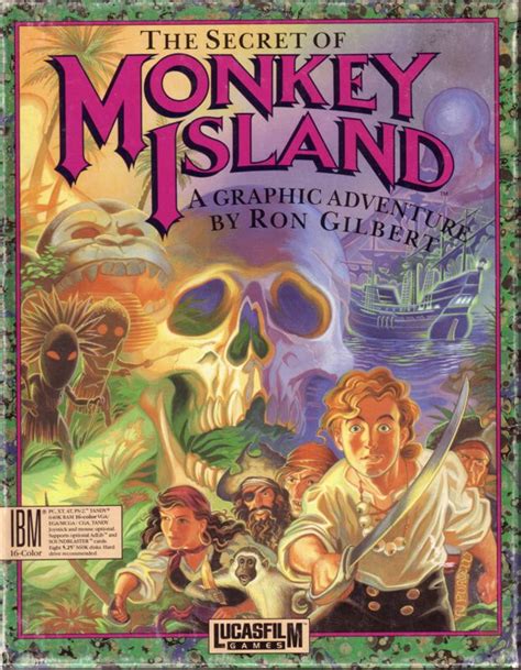 The Secret Of Monkey Island 1990 Dos Box Cover Art Mobygames