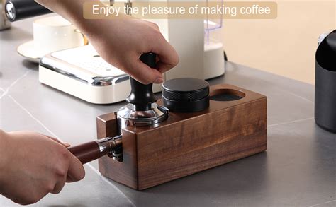 Amazon Three In One Espresso Tamping Station Wooden Espresso