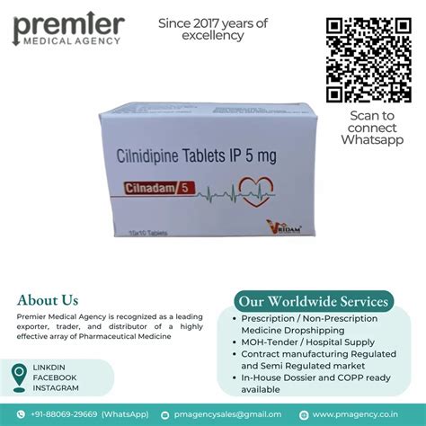 Cilnidipine 5mg Tablets Cilnadam At Rs 54 Stripe In Nagpur ID