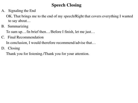 Ppt Speech Closing Powerpoint Presentation Free Download Id1812421