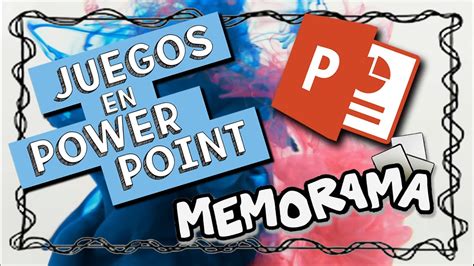 JUEGOS En POWER POINT Memorama O Memotest DESCARGAR YouTube