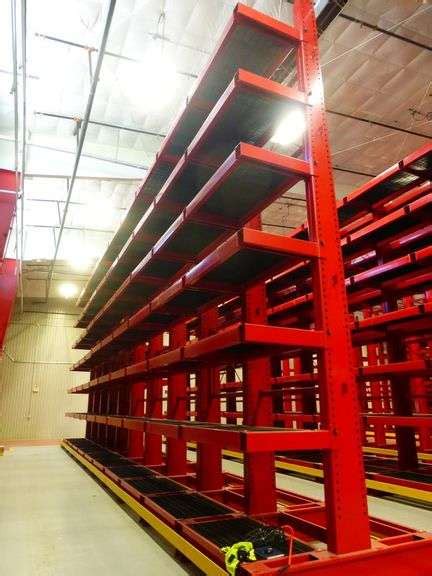 Unarco Cantilever Racking 5 000 Arm Load Limit Yellow Tag Auctions