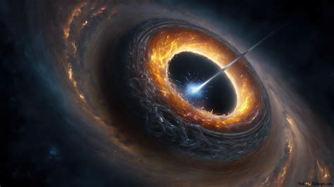 Black Hole region of spacetime 4K wallpaper download