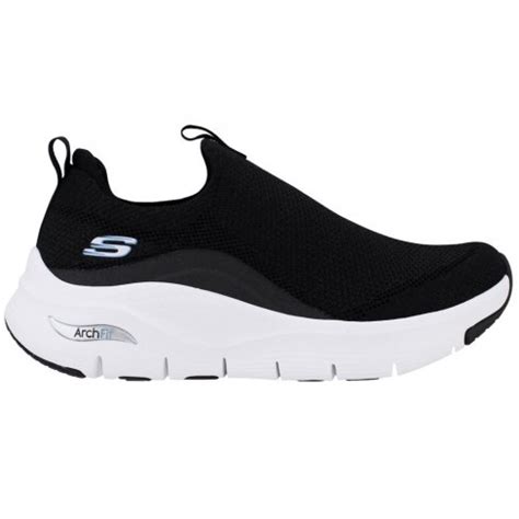 Tênis Skechers Arch Fit New Beaut Feminina 149776BR BKW Preto Branco