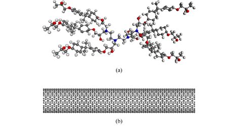 Molecular Model Of A A Single Dgeba Teta Epoxy Chain And B Download Scientific Diagram