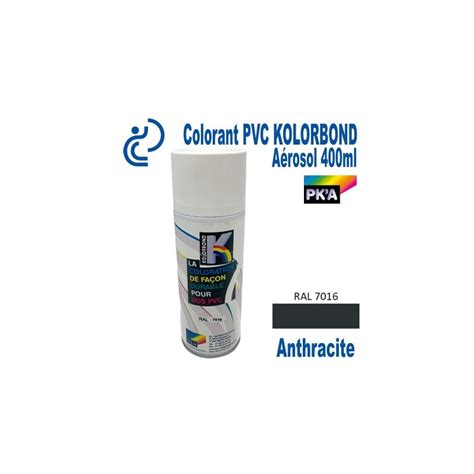 Coloration Anthracite 7016 Spécial PVC KOLORBOND en Aérosol 400ml