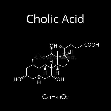 Cholic Acid Bile Acid The Chemical Molecular Formula Is Cholic Acid