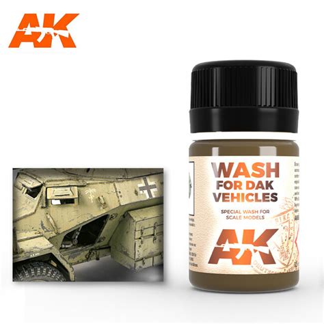 Ak Interactive Wash For Afrika Korps Vehicles Weathering Wash Ml