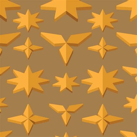 2d isometric star shapes icon Pattern background Vector illustration ...