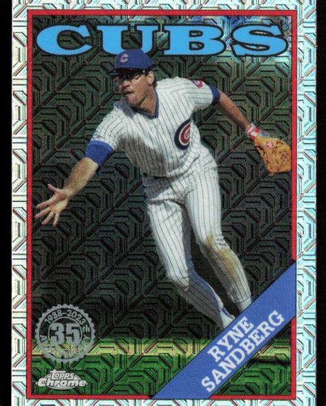 Topps Baseball Chrome Silver Pack Promotion Ryne Sandberg