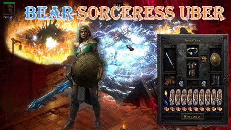 Diablo Ii Resurrected Bear Sorceress Build 87k Damage Uber Tristram