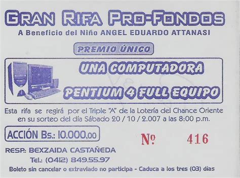 Un Gran Angel Resultados De La Rifa