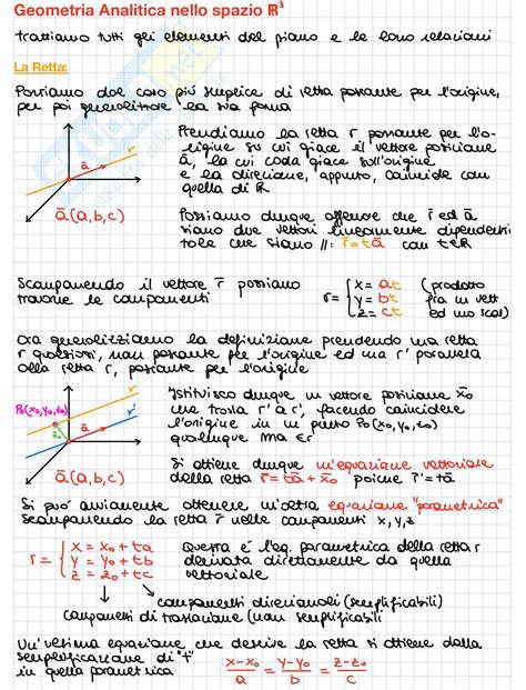 Geometria Analitica Nello Spazio R