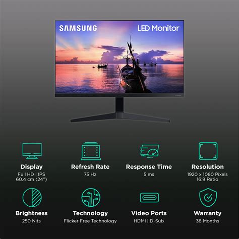 Buy SAMSUNG 60 4 Cm 24 Inch Full HD IPS Panel LED Borderless Monitor