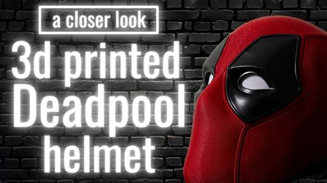 3d Printed Deadpool Mask Wearable Youtube