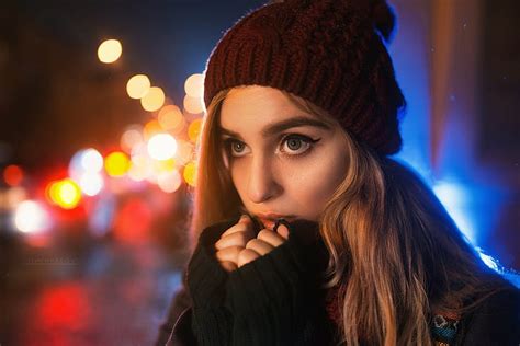 Women Blonde Portrait Looking Away Depth Of Field Sweater Semyon