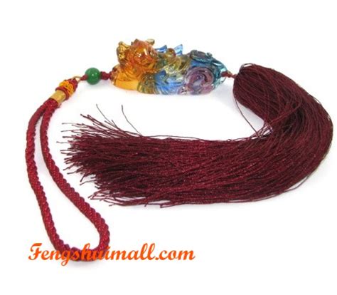 Colorful Crystal Liuli Pi Yao Tassel