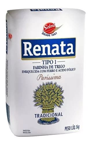 Farinha De Trigo Puríssima Tradicional Renata 1kg MercadoLivre