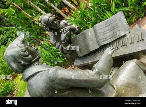 Chopin Overlooking The Symphony Stage At The Singapore Botanic Gardens