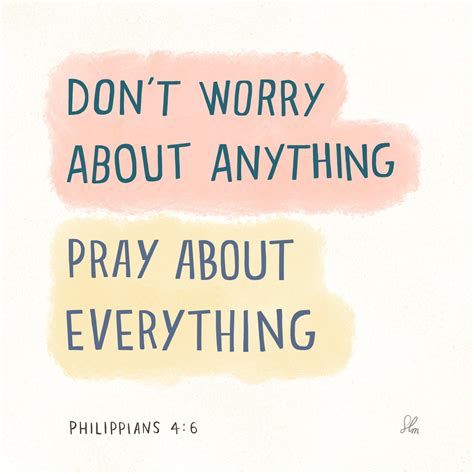 Philippians 46 Printable Dont Worry About Anything Etsy