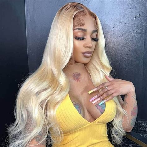 613 Blonde Wig With Brown Roots Straight Full Lace Wig Yolissa Hair