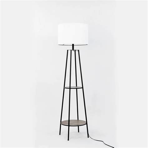 Latitude Run® 62 Matte Black Led Tray Table Floor Lamp Wayfair