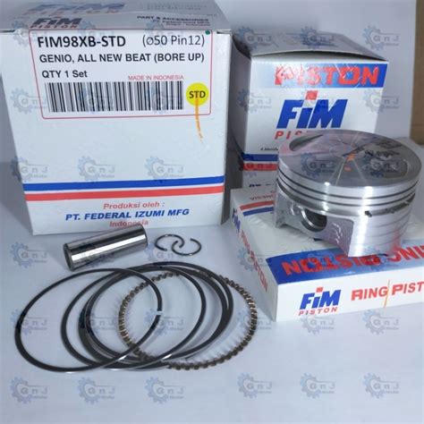 Fim Bore Up Piston Kit Honda Genio All New Beat Pin 12 DM 50 50 5