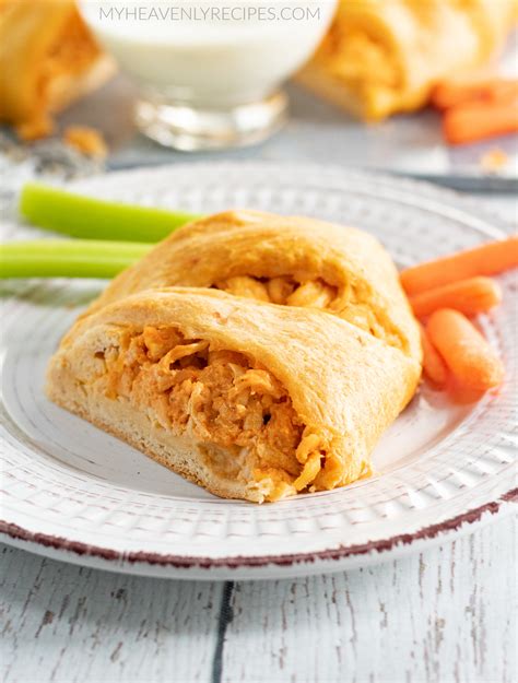 Buffalo Chicken Crescent Ring My Heavenly Recipes