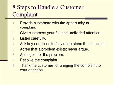 Ppt Handling Customer Complaints Powerpoint Presentation Id4266278