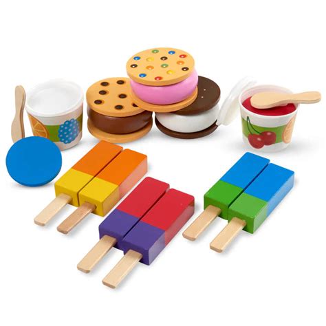 Melissa And Doug Wooden Frozen Treats Play Set