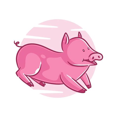 Cute Baby Pig Outline Drawing 22668518 Vector Art At Vecteezy