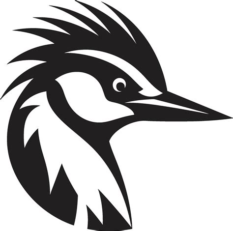 Woodpecker Vector Logo Design Black Woodpecker Logo Design 32752043 ...