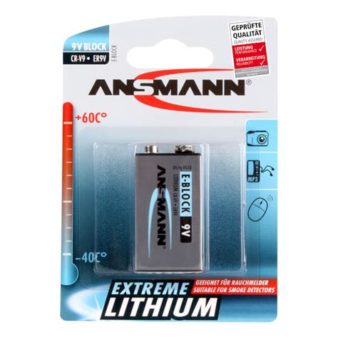 Ansmann Extreme Lithium 9V MN1604 1604LC Lithium Batterie Kaufen