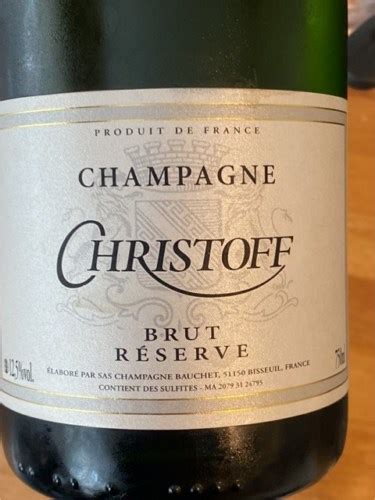 Champagne Christoff Brut Réserve Vivino US