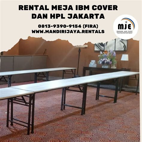 Rental Meja Ibm Cover Dan Hpl Jakarta Pusat Sewa Alat Event Jakarta