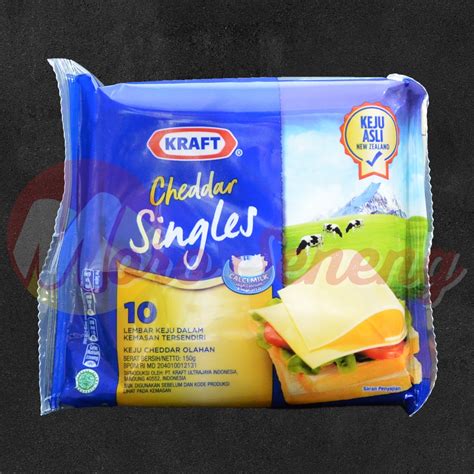 Jual Keju Cheddar Slice Kraft Singles Isi Gram Shopee Indonesia