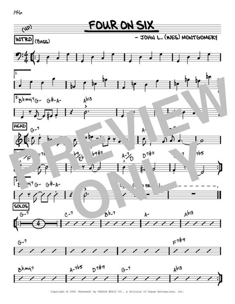 Four On Six Sheet Music For Guitar