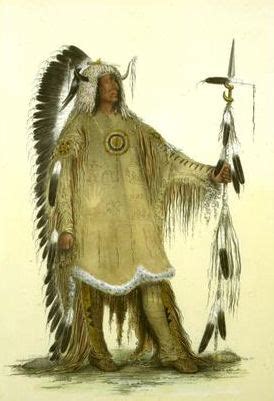 Mah-to-toh-pe (Four Bears, Mandan chief), 1833 - George Catlin ...